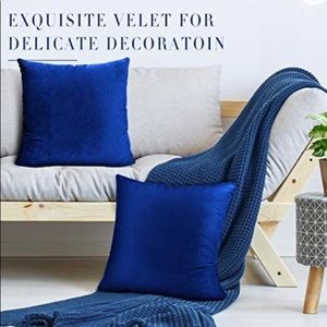 Leafbay Set 2 Velvet Throw Pillow Covers 18"x18"